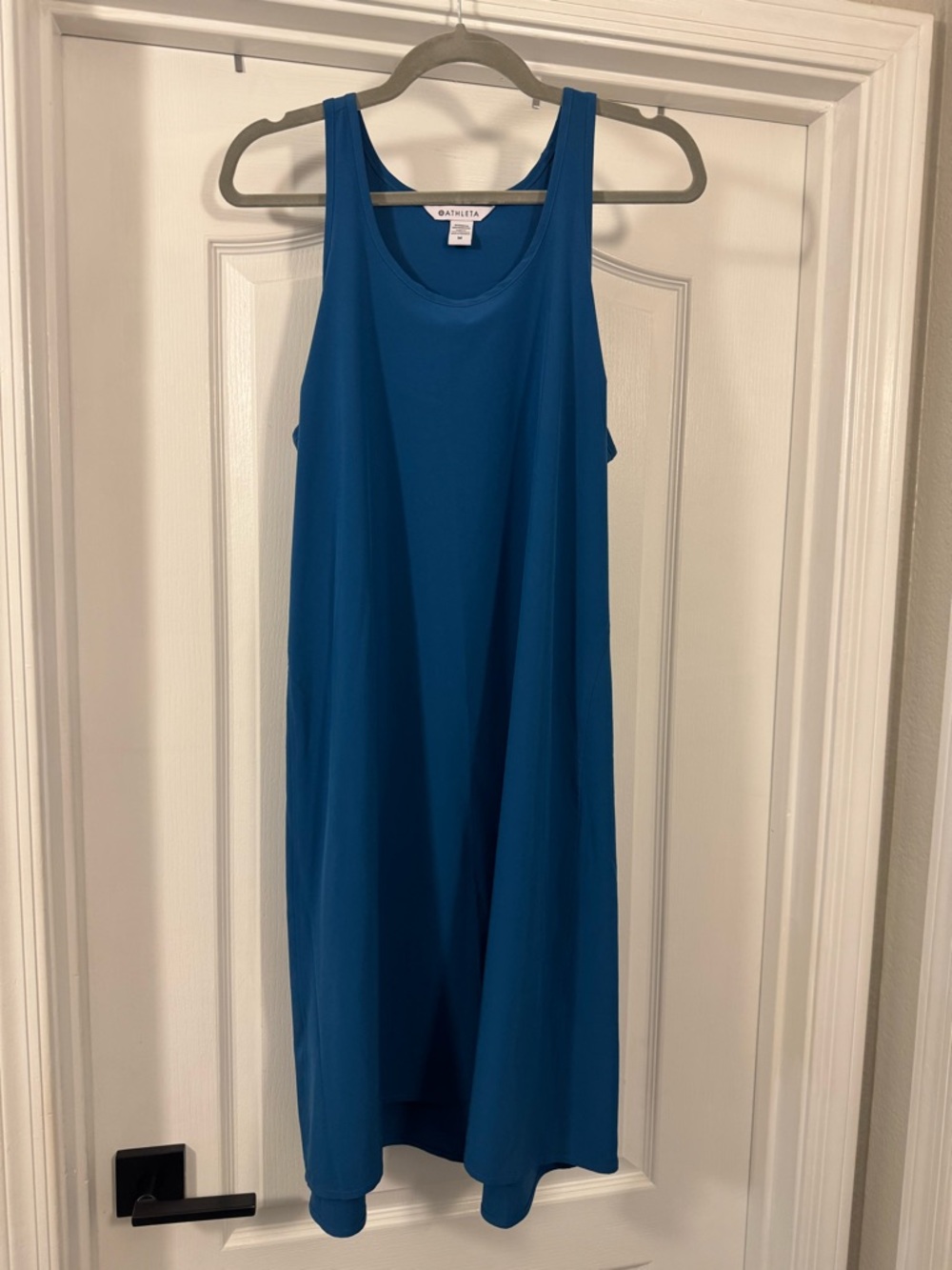 Athleta Presidio Traveler Teal-Blue Scoop Neck Tank Dress - Picture 2 of 11